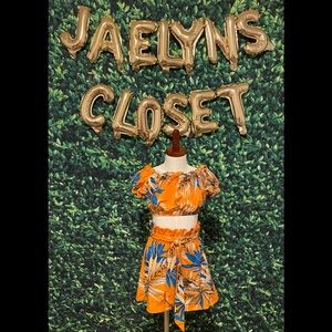 Floral 2 piece matching set